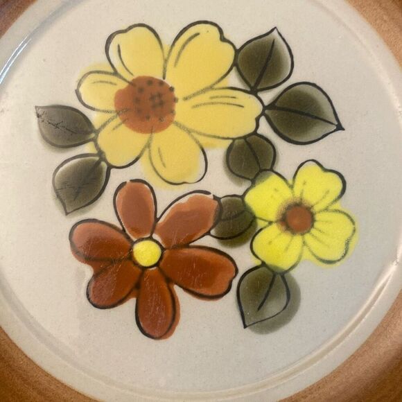 Vintage Stoneware Daisy Vale Replacement Salad Plate JcPenney Made in Japan - Picture 3 of 9